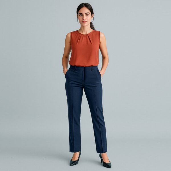 Womens Cool Stretch Tapered Leg Adjustable Waist Pant Thumbnail