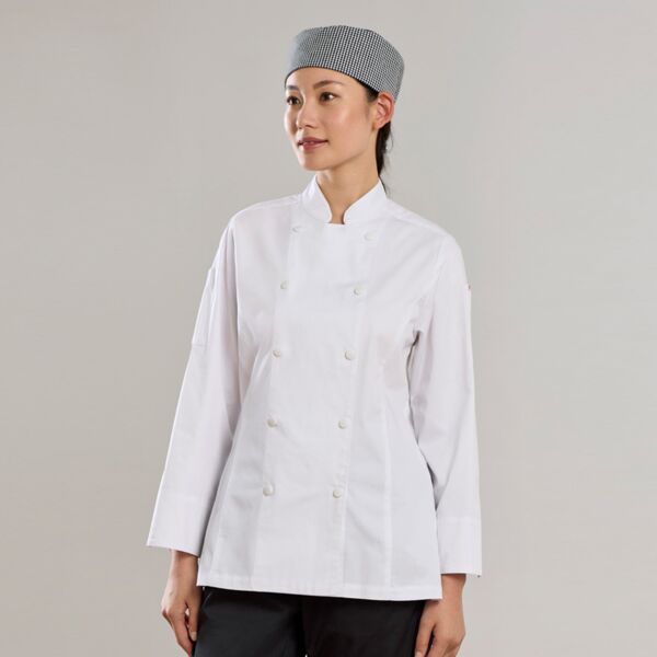  Womens Gusto Long Sleeve Chef Jacket Thumbnail