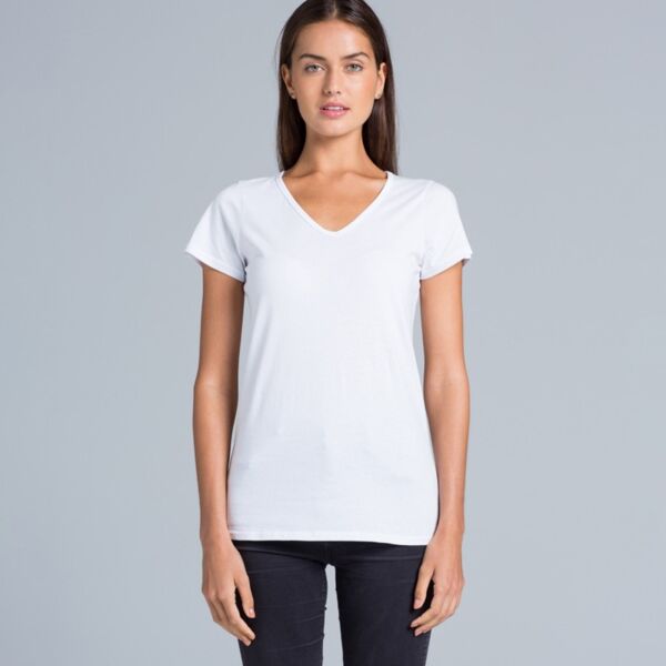 Womens Bevel V-Neck Tee Thumbnail
