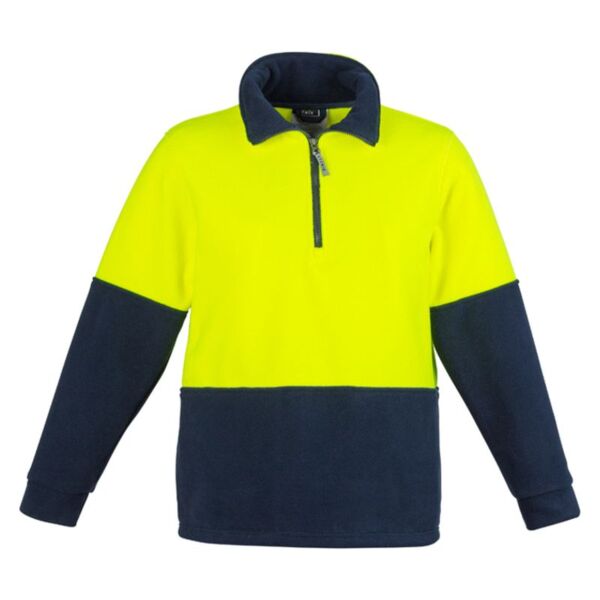 Unisex Hi Vis Half Zip Fleece Jumper Thumbnail