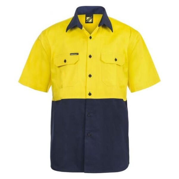 Mens Two Tone Short Sleeve Shirt   Thumbnail