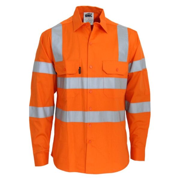 HiVis L/W CSR R/Tape VIC Rail Shirt Long Sleeve Thumbnail